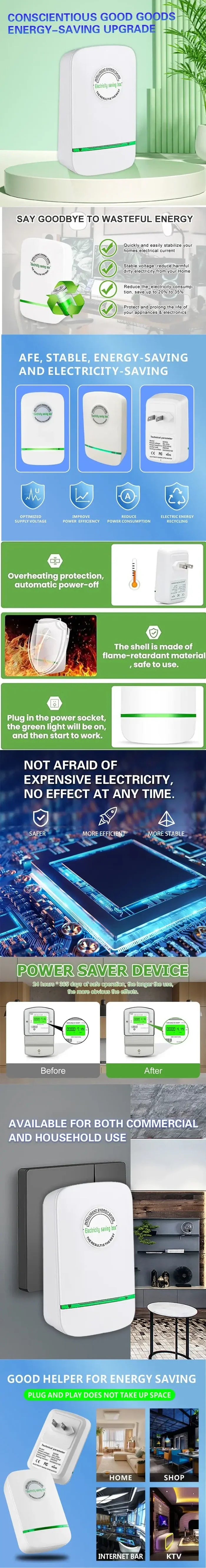 Pro Power Save Electricity Energy Saver product image showcasing features, benefits, and usage in residential applications.
