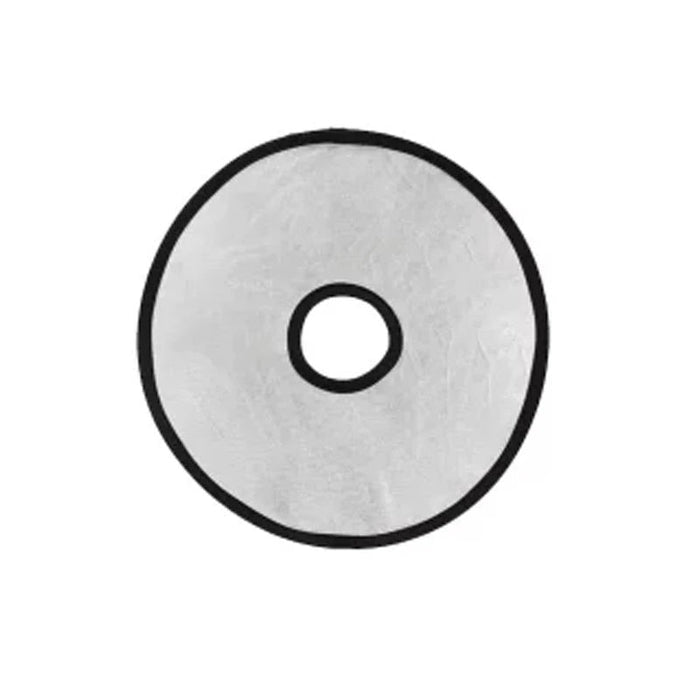 REFLEX CAMERA 2-in-1 Round Photography Reflector 60cm (23.6in) | Silver & Gold Reflective Surfaces | Hollow Center Design | Lightweight Portable Reflector with Carry Case for Close-Up Shots