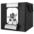 REFLEX CAMERA 80×80×80cm (31.5×31.5×31.5in) LED Light Box Photo Studio | 270 LED Beads 5500K | Foldable Portable Shooting Tent with 3 PVC Backdrops for Professional Product Photography