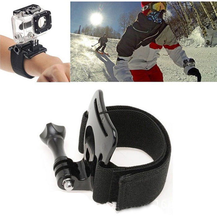 REFLEX CAMERA Adjustable Wrist Band Strap for GoPro Hero 13–5, DJI Osmo Action 4/3, Insta360 ONE R, AKASO, Campark – Hands-Free Camera Mount for Extreme Sports