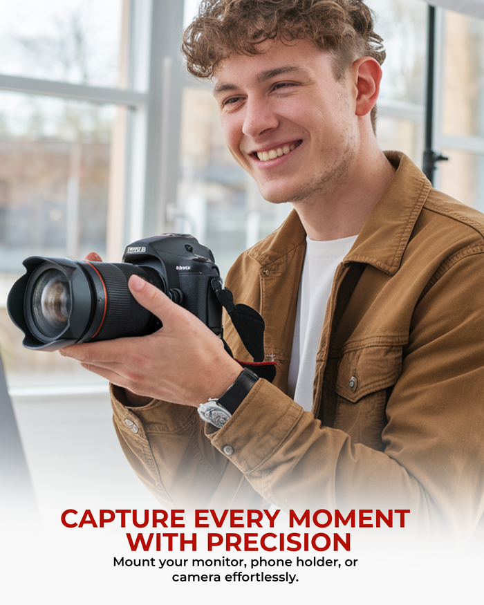 REFLEX CAMERA BHM-TE339 Mini Snail Ball Head with Cold Shoe Mount – Lightweight Aluminum Ball Head for Monitors, Phone Holders & Camera Accessories – 2.5kg Load Capacity