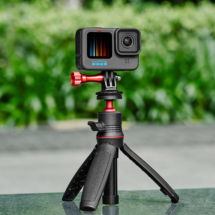 Reflex Camera Desktop Mini Tripod & Selfie Stick – 360° Ball Head, Extendable 15.5cm-32.5cm, Stable & Lightweight, Universal 1/4” Thread, Compatible with DSLR, DSLM & Action Cameras