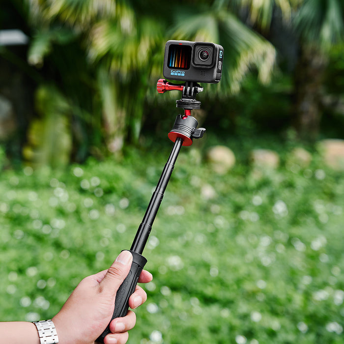 Reflex Camera Desktop Mini Tripod & Selfie Stick – 360° Ball Head, Extendable 15.5cm-32.5cm, Stable & Lightweight, Universal 1/4” Thread, Compatible with DSLR, DSLM & Action Cameras