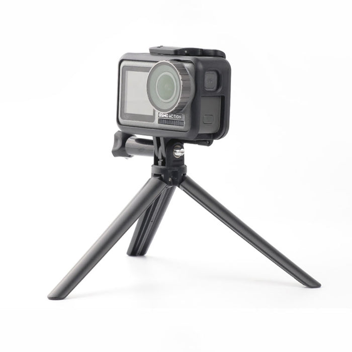 REFLEX CAMERA Foldable 3-Way Adjustable Selfie Stick Tripod for Go Pro Hero 13-9, D J I Osmo Action, Extendable Pole, Hidden Tripod, Action Camera Accessory