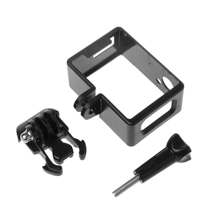 REFLEX CAMERA Frame Mount for SJCAM SJ4000 – Lightweight ABS Protective Cage with Base & Screw | Open Port Access | Heat Dissipation Design for Action Sports Cameras
