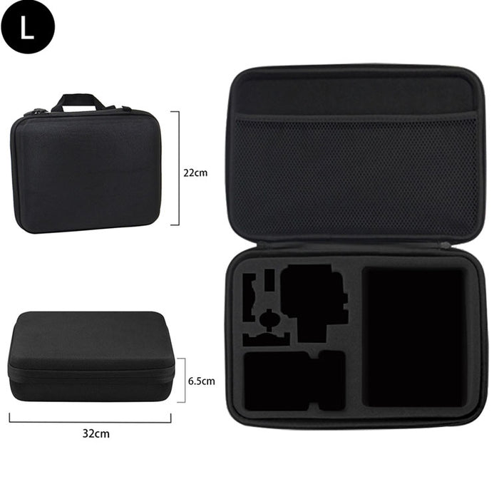REFLEX CAMERA Hard Shell EVA Large Carrying Case for GoPro Hero 13/12/11/10/9/8/7/6/5 | Shockproof Storage Bag for Action Cameras & Accessories | Travel Organizer