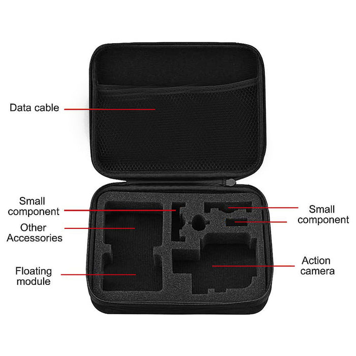 REFLEX CAMERA Hard Shell EVA Large Carrying Case for GoPro Hero 13/12/11/10/9/8/7/6/5 | Shockproof Storage Bag for Action Cameras & Accessories | Travel Organizer