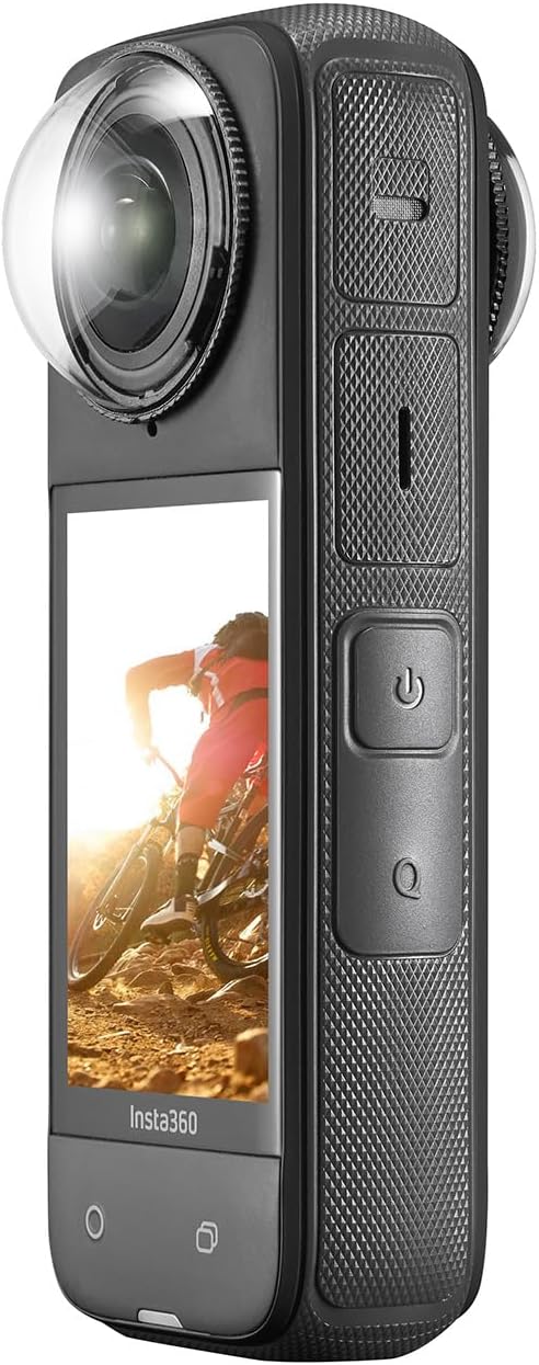 Reflex Camera Lens Guards for Insta360 X4 Action Camera – Scratch-Resistant Ultra-Clear Tempered Glass Protectors with Snap-On Installation