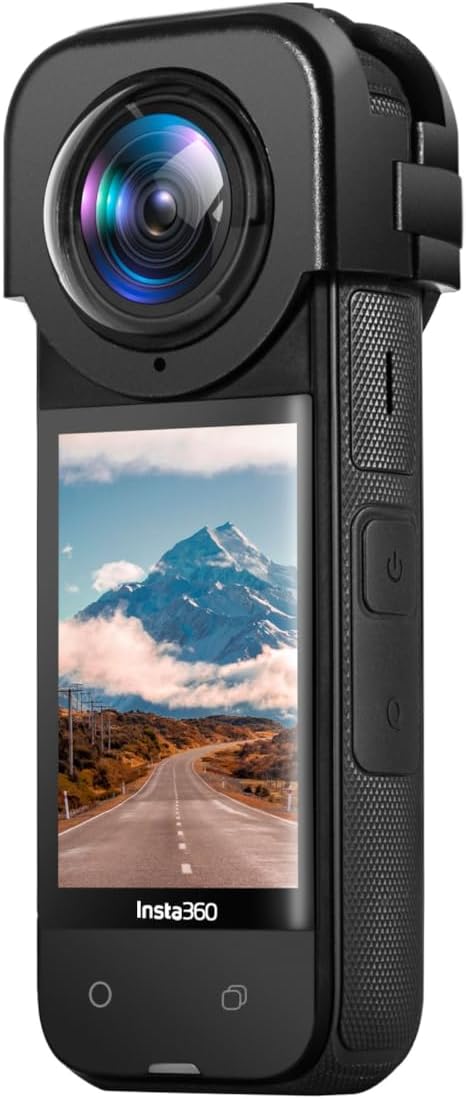Reflex Camera Premium Lens Guards for Insta360 X4 Action Camera – Ultra-Clear Clip-On Tempered Glass Lens Protectors for Scratch and Impact Resistance