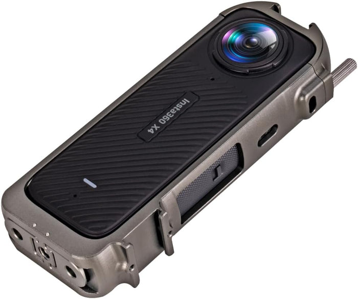 Reflex Camera Protective Metal Frame for Insta360 X4 Action Camera – CNC Aluminum Alloy Housing with Quick Release and Mounting Points