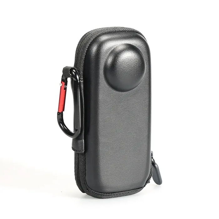 Reflex Camera Protective Storage Bag for Insta360 X4 Action Camera – Shockproof Water-Resistant Travel Case with Lens Dome and Carabiner Clip