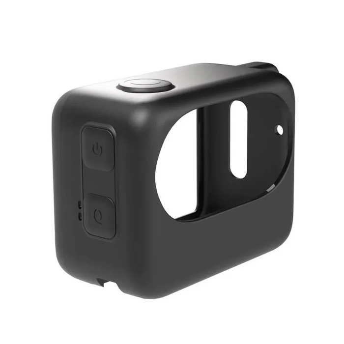 REFLEX CAMERA Silicone Protective Case for Insta360 GO 3 – Soft Dustproof Scratch-Resistant Cover for Action Camera, Lightweight Shockproof Durable Accessory (Black)