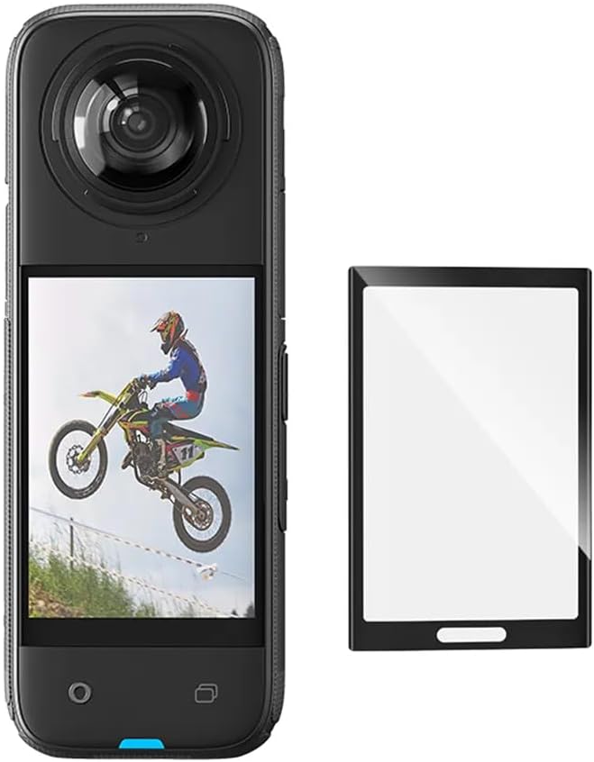 Reflex Camera Tempered Glass Screen Protector for Insta360 X4 Action Camera – Crystal Clear HD Protective Film with Scratch and Fingerprint Resistance