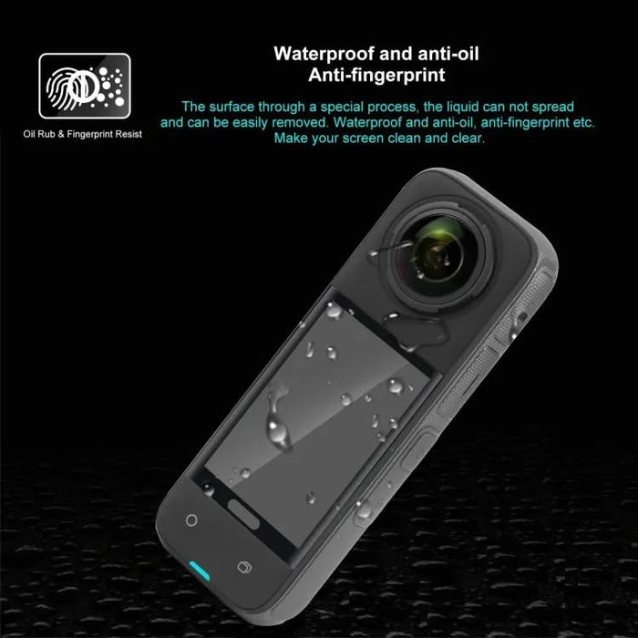 Reflex Camera Tempered Glass Screen Protector for Insta360 X4 Action Camera – Crystal Clear HD Protective Film with Scratch and Fingerprint Resistance