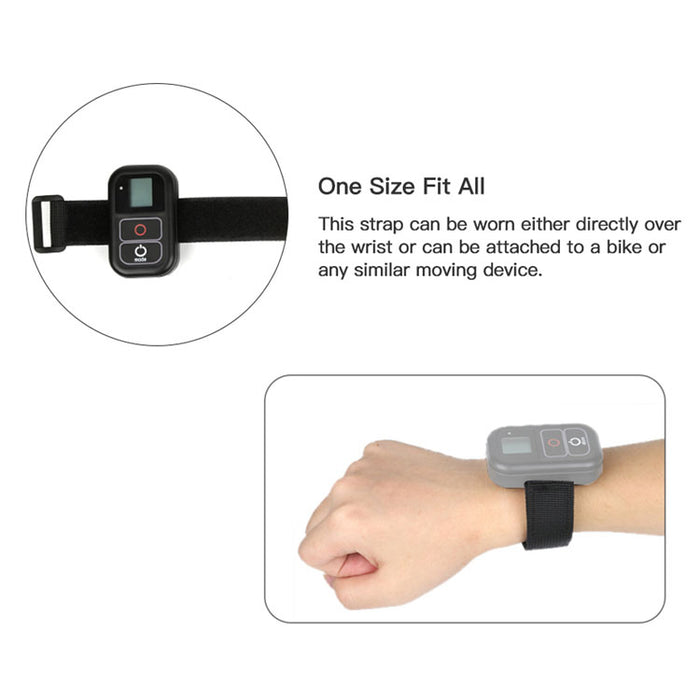 REFLEX CAMERA WiFi Remote Wrist Strap Mount for GoPro HERO Remotes – Adjustable Nylon Wristband for Secure, Hands-Free Remote Control – Comfortable, Durable, Weather-Resistant Design