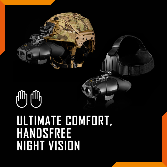 Nightfox Swift 2 Night Vision Goggles | ULTIMATE COMFORT | HANDSFREE NIGHT VISION
