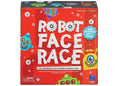 Square red game box with white Robot Face Race text, silver gear details, and multiple colorful cartoon robot heads.