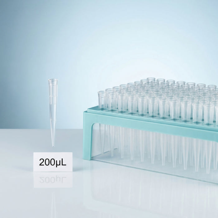 Tecan 200µL robotic pipette tips — medium tip with 96-well rack