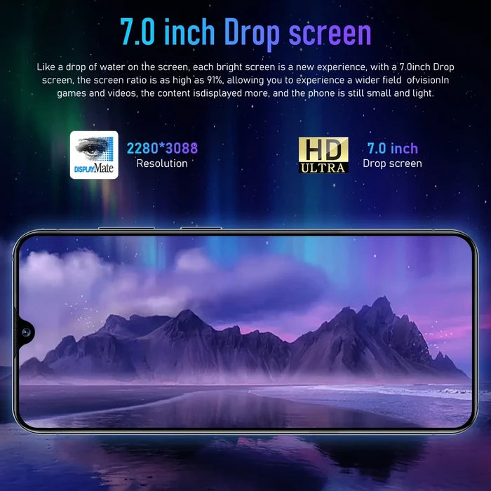 S26 Ultra Smartphone Global Version 16G+1TB with 7.0 inch HD drop screen display, 2280x3088 resolution.