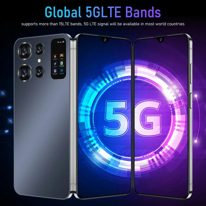 S26 Ultra Smartphone Global Version 16G+1TB showcasing 5G LTE connectivity on a vibrant display.