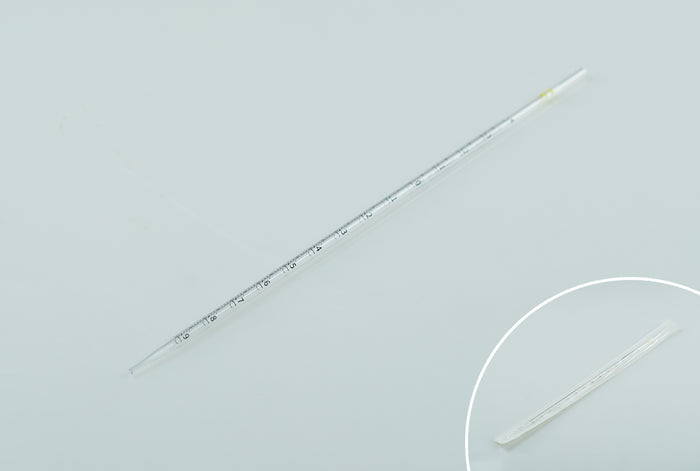 NEST 1mL Serological Pipette — individually wrapped, sterile, with graduation marks and tip closeup