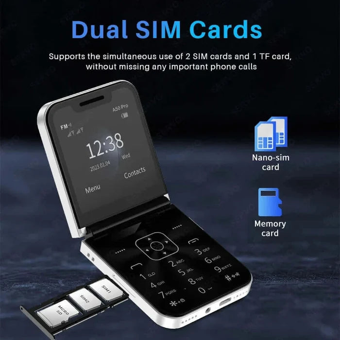 SERVO Classic Color Flip Mobile Phone Auto Call
