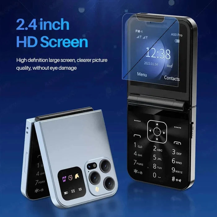 SERVO Classic Color Flip Mobile Phone Auto Call
