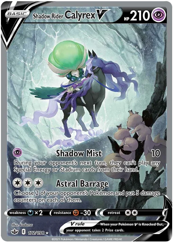Shadow Rider Calyrex V - Chilling Reign - 172/198