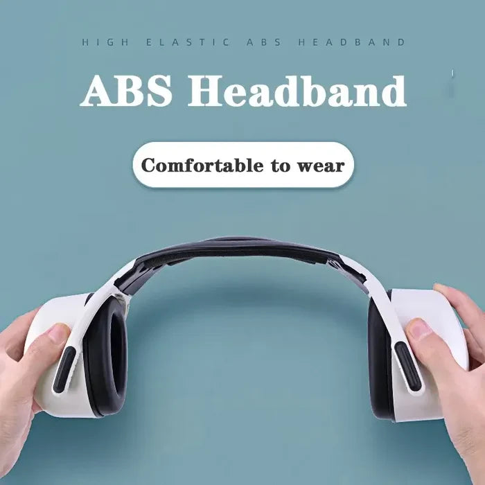 Soundproof Earmuffs Professional Protection with ABS headband, comfortable to wear, high elastic design shown.