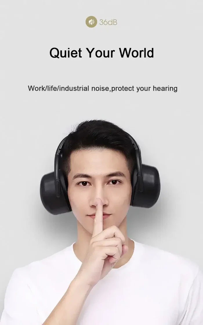 Soundproof Earmuffs Professional Protection - Quiet Your World, Work/Life/Industrial Noise, Protect Your Hearing
