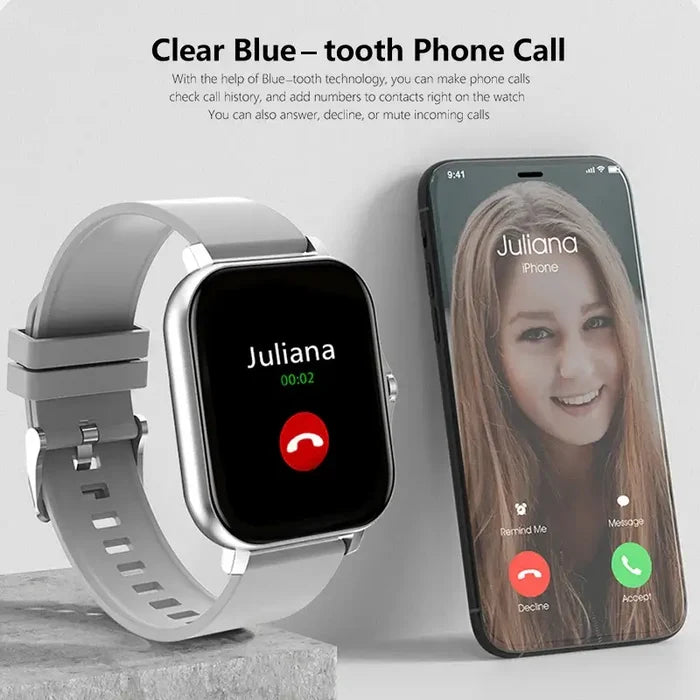 Sport Smart Watch Fitness Clock Health Monitor Waterproof Smartwatch Bluetooth Call Watches