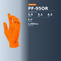 SW PowerForm PF-95OR High-Visibility Orange Nitrile Glove Spec Card