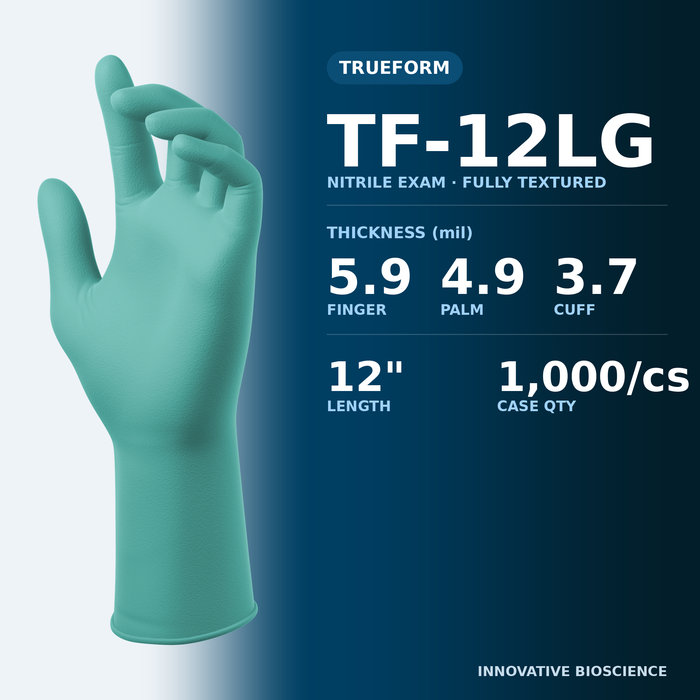 SW TrueForm TF-12LG Nitrile Glove Spec Card