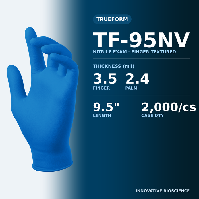SW TrueForm TF-95NV Biodegradable Nitrile Glove Spec Card