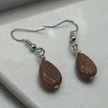 Teardrop Goldstone Earrings