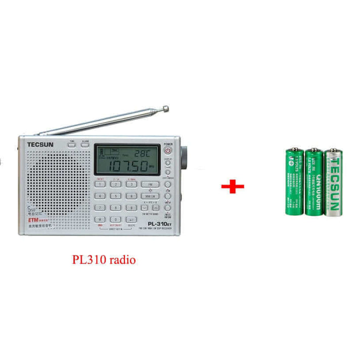 Tecsun PL-310ET Full Radio Digital Demodulator FM/AM/SW/LW Stereo Radio Portable Radio For English Russian User
