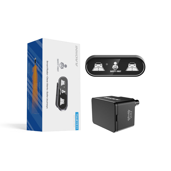 INNOVV ThirdEYE C1 Blind Spot Monitoring radar and dashboard display complete kit packaging
