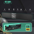 Ticon Bluetooth Speaker Bt-580 Clear Sound 6h Music - Speaker