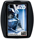 Black plastic case for Star Wars quiz game. Cover shows a metallic blue Darth Vader helmet profile and logos.