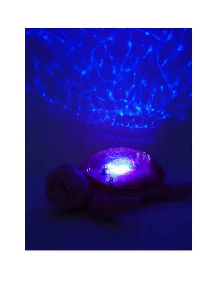 Tranquil Turtle Pink USB C Rechargeable Nightlight Ocean Projector Sleeping Aid