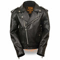 Unisex Children’s Biker Jacket w/ Patch Pocket Styling