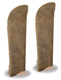 Unisex Leather Half Chaps w/ Back Zipper