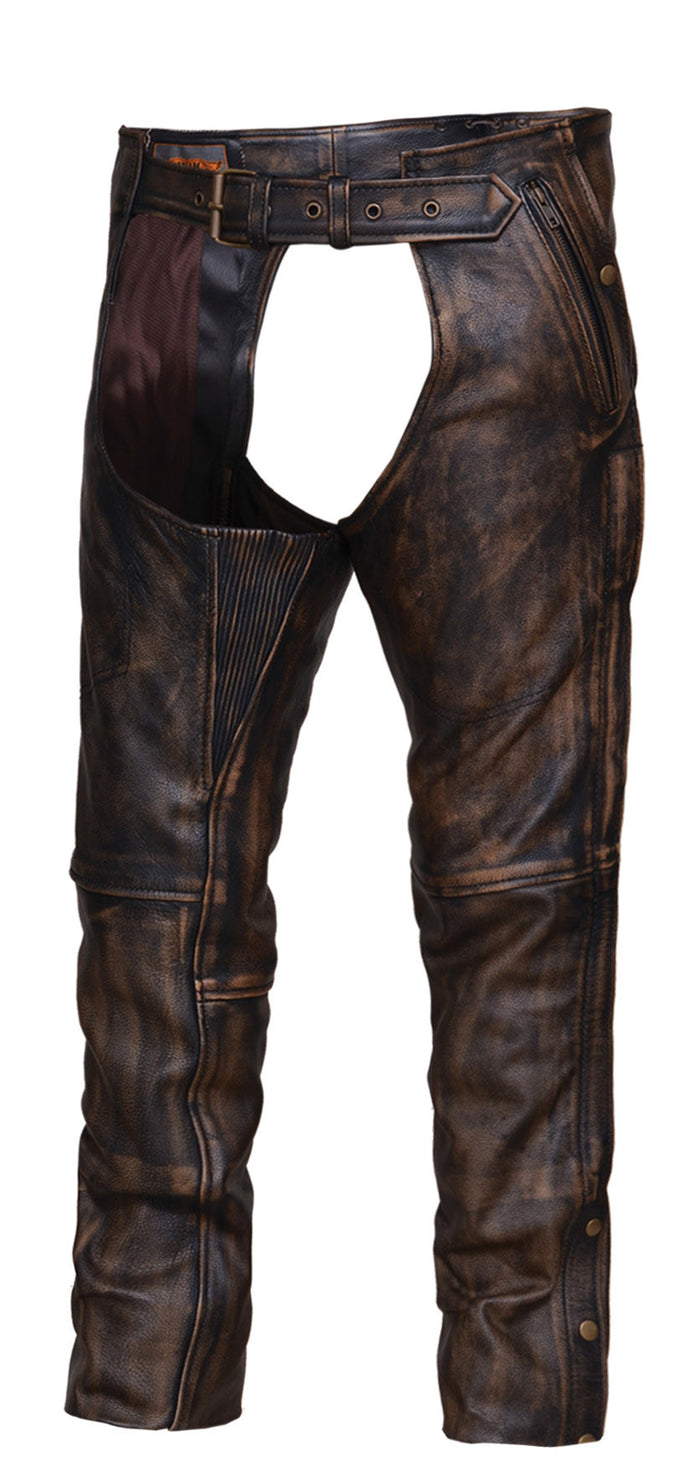 Unisex Nevada 4 pocket Brown Chap