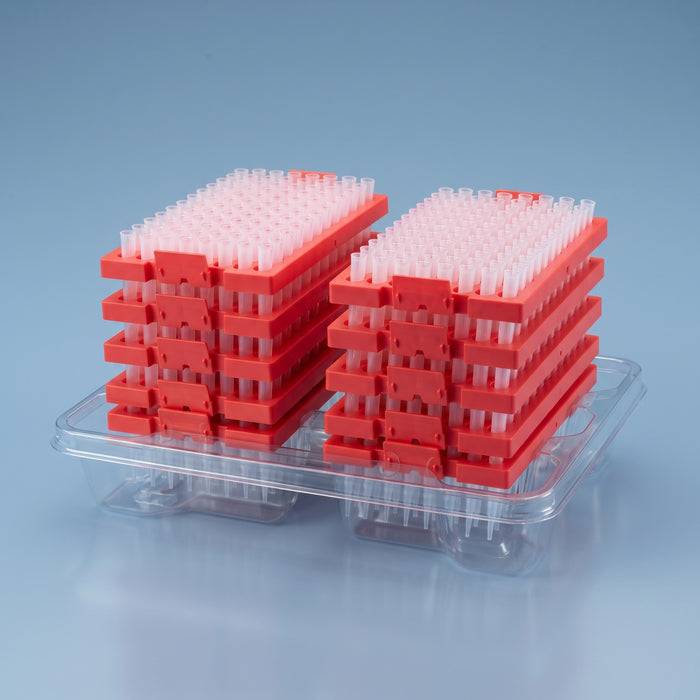 10 µL Universal reload pipette tips, non-sterile, reload stack for reusable rack bases, 3,840 per case, product view 1