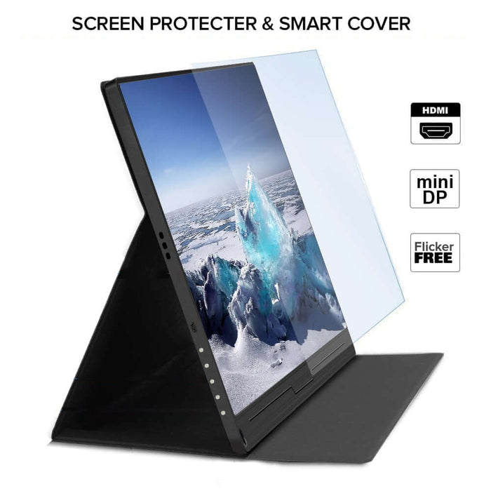 UPERFECT 15.6 Inch FHD Monitor HDR 1920X1080 IPS HDMI Type-C Screen Display Portable Gaming Dsiplay PS4 Raspberry PC Computer