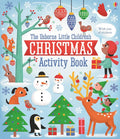 Blue book cover with colorful illustrations of snowmen, a reindeer, and forest animals on a snowy background.