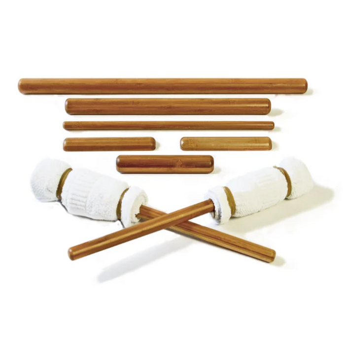 VULSINI WARM BAMBOO STICK MASSAGE SET (8 PIECES)