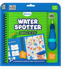 Green and blue spiral activity book with a turtle cover, packaged with a chunky blue water pen for mess-free play.