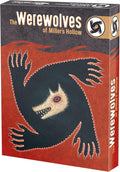 Game box featuring a black, four-armed werewolf spiral on a red background with white and tan title text.