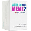 White box with bold pink and blue lettering, a Union Jack flag, and a dictionary definition on the side.